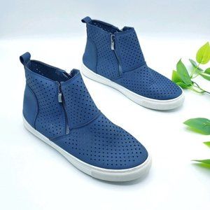 Pierre Dumas Women’s High Top Sneaker Navy 7M